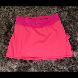 Lululemon Pacesetter skirt hot pink in size 4 tall